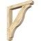 Ekena Millwork Funston Craftsman Rough Sawn Bracket w/ Offset Brace, Douglas Fir, 6"W x 40"D x 44"H BKT0604X40X44FST04RDF - alternate 1
